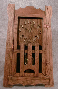 Mission Oak Mantel Clock The "San Rafael" By The New Haven Clock Co. Circa 1910-15. — Antique Clocks Price Guide