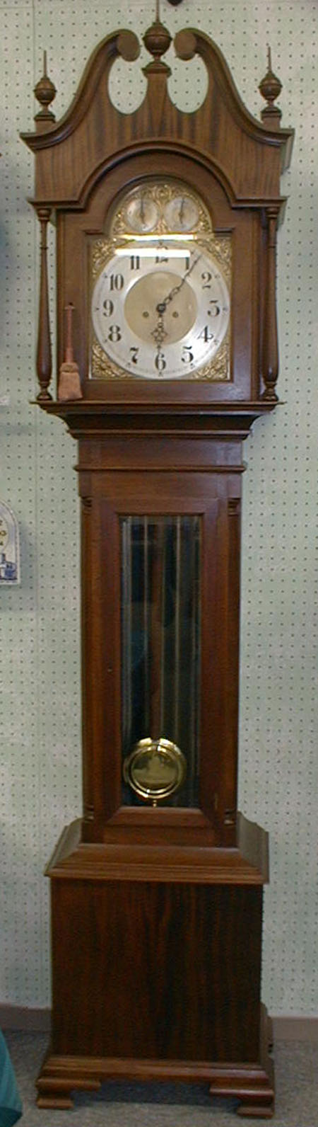 Junghans Mahogany Hall Clock. Circa 1920. — Antique Clocks Price Guide