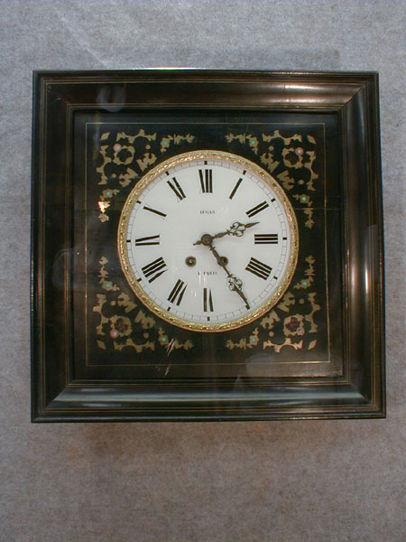 French Picture Frame Clock In A Square Case. Circa 1870'S. — Antique Clocks Price Guide