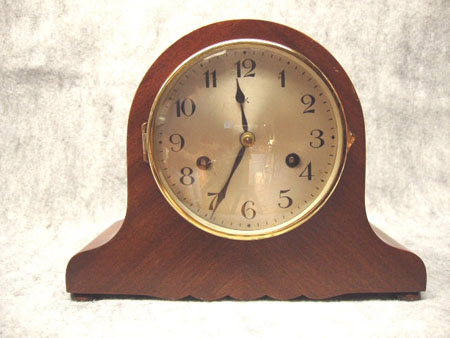 German Tambour In A Mahogany Case By The Hamburg American Clock Co., Circa 1920. — Antique Clocks Price Guide