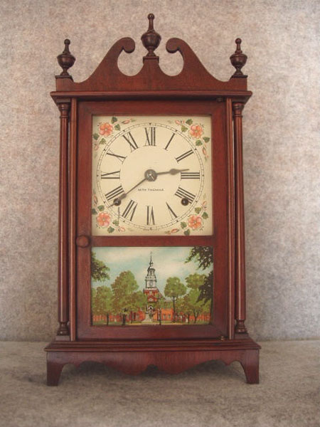 Pillar And Scroll "Concord" Shelf Clock In A Mahogany Case By The Seth Thomas Clock Co, Circa 1928-1935. — Antique Clocks Price Guide