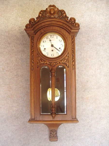 German Oak Cased Westminster Box Clock By Kienzle. Circa 1910-1920. — Antique Clocks Price Guide
