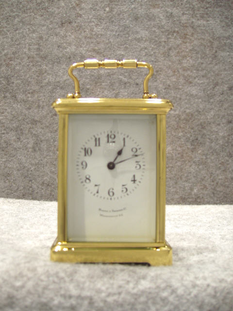 This A French Time Only Carriage Clock In A Polished Brass Obis Case. — Antique Clocks Price Guide