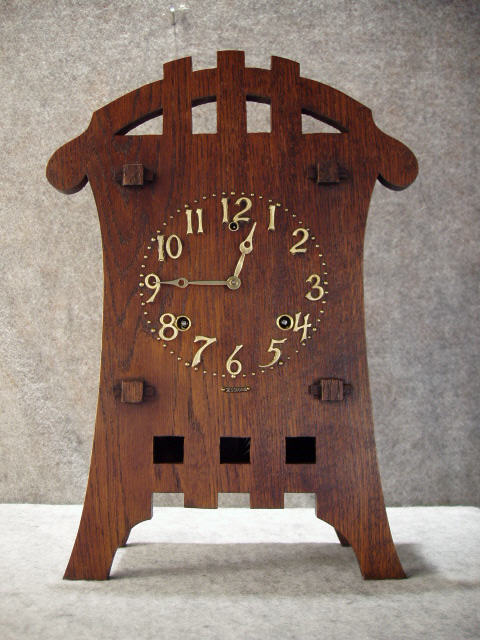 Mission Oak Mantel Clock "Reta" By The Sessions Clock Co. Circa 1905-1910. — Antique Clocks Price Guide
