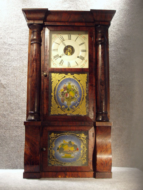 Seth Thomas Column And Cornice 8 Day Time And Strike Clock. Circa 1870-1875. — Antique Clocks Price Guide