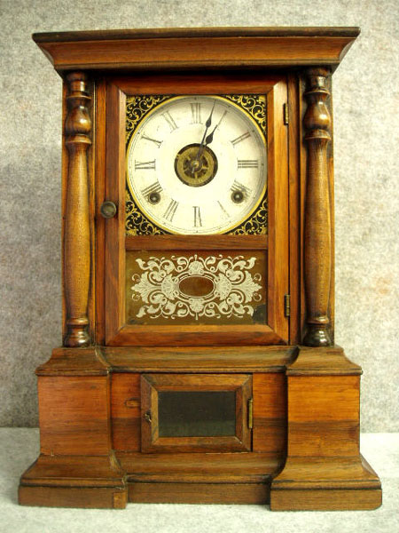 This A "London" Model Shelf Clock By The Atkins Clock Company In Bristol, Ct. Circa 1870. — Antique Clocks Price Guide