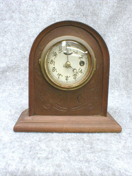 Walnut Cased Shelf Clock By Laporte Hubbell. — Antique Clocks Price Guide