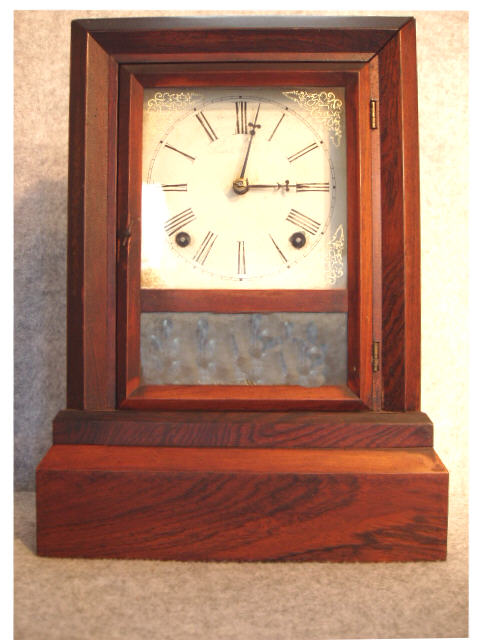J.C. Brown, Bristol, Ct., 8 Day Time And Strike Cottage Clock. Circa 1850. — Antique Clocks Price Guide