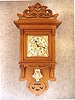 Art Nouveau Style German Berliner Wall Clock By LFS (Lorenz Furtwangler And Sohne). Circa 1900. 