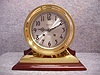 Chelsea Clock Co. 6" Mahogany And Metal Base "Special" Ship's Bell Clock, Serial No. 158596, Circa 1923.
