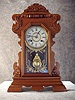 Walnut Shelf Clock By The New Haven Clock Co. From The "Mercy Line", Circa 1905-1910.