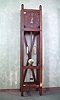 Mission Oak Floor Clock By The New Haven Clock Co., In New Haven Ct. Circa 1911-1914.