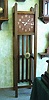 Mission Oak Floor Timepiece By The National Clock Co., In A Picket Fence Style.