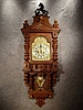 This Is An Oak German "Berliner" Style Wall Clock By Gustav Becker In Silesia, Germany, Circa 1890'S.