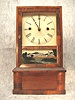 Cottage Clock Made By J.C. Brown In Bristol Ct, US. The Original Painted Dial Is Signed J.C. Brown, Bristol, Ct, US.