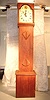 New Hampshire Tall Case Clock With 8 Day Wooden Works That Strikes The Hours On A Bell. Circa 1800.