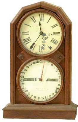 Seth Thomas Shelf Calendar, Parlor Number 5 — Antique Clocks Price Guide