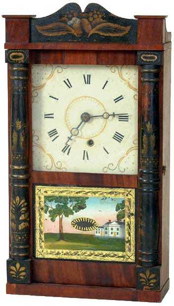 Eli Terry & Son, Column and Splat Shelf Clock — Antique Clocks Price Guide