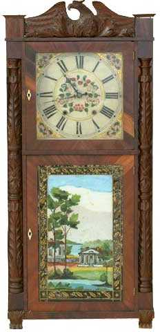 Marsh, Gilbert & Co. Column and Splat Shelf Clock — Antique Clocks Price Guide