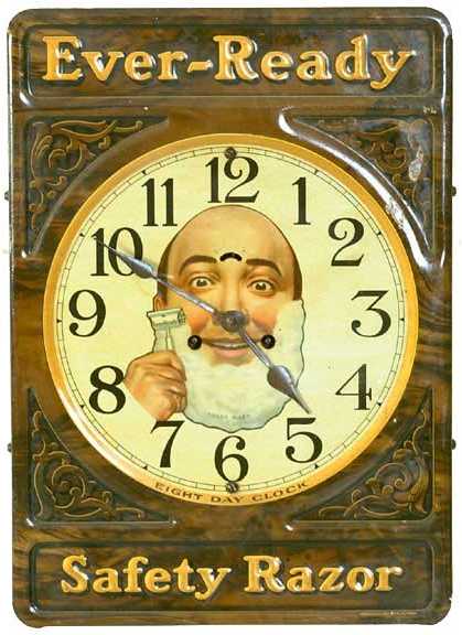Tin Advertising Wall Clock — Antique Clocks Price Guide