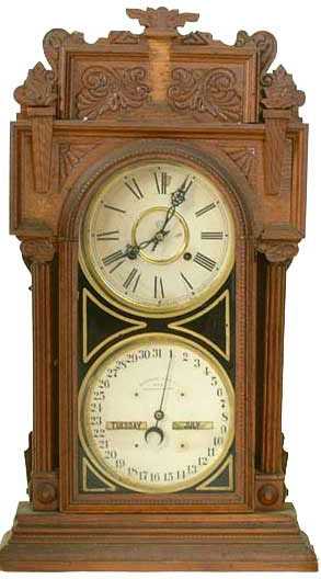 Waterbury Calendar Model No. 43 Shelf Clock, — Antique Clocks Price Guide