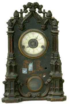 American Iron Front Shelf Clock — Antique Clocks Price Guide