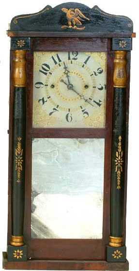 Luman Watson, Ohio, Column and Splat Shelf Clock — Antique Clocks Price Guide