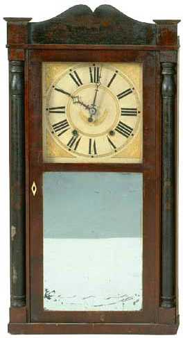 Edward Barnes Column and Splat Shelf Clock — Antique Clocks Price Guide