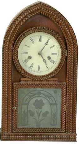 Jerome & Co., New Haven, Conn. Ripple Front Beehive Shelf Clock — Antique Clocks Price Guide