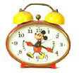 Little Bradley Oval Mickey Mouse Alarm Clock, c. 1970's — Antique Clocks Price Guide