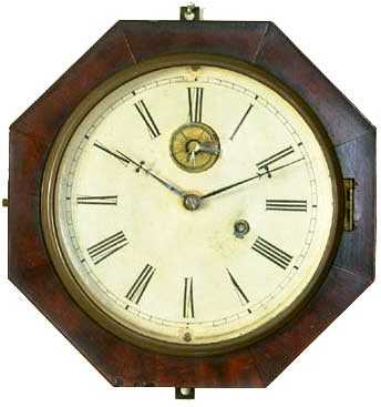 J.C. Brown 11 inches Octagon Gallery Wall Clock — Antique Clocks Price Guide
