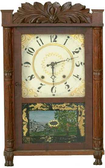 Mark Lane, Elizabethtown, N.J. Transitional Shelf Clock — Antique Clocks Price Guide