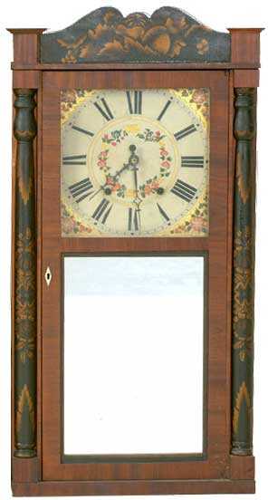 Jerome and Darrow Column and Splat Shelf Clock, c. 1830¹s — Antique Clocks Price Guide