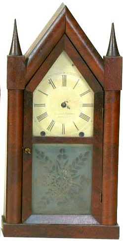 Brewster & Ingraham Steeple Shelf Clock — Antique Clocks Price Guide