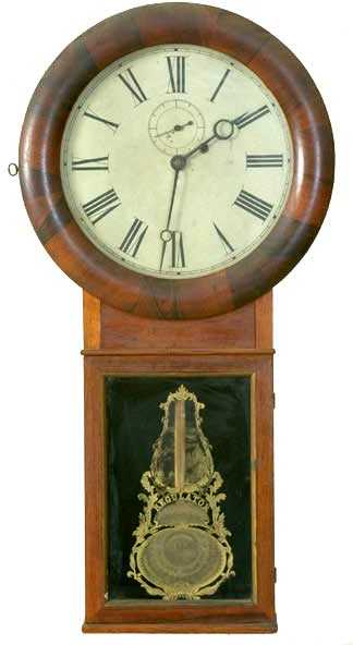Seth Thomas Rosewood Drop Trunk Wall clock — Antique Clocks Price Guide
