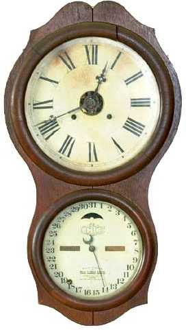Ithaca Wall Office Calendar clock — Antique Clocks Price Guide