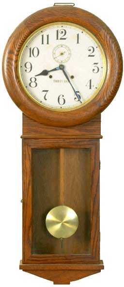 Waterbury Drop Trunk Wall Regulator — Antique Clocks Price Guide