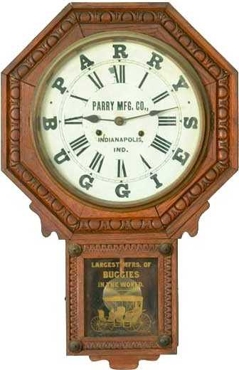 New Haven Drop Trunk Advertising Clock — Antique Clocks Price Guide