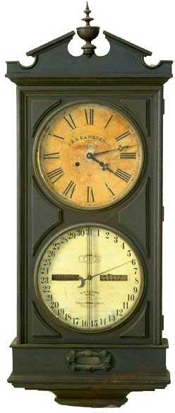Ithaca Number 2 Wall Calendar Regulator — Antique Clocks Price Guide