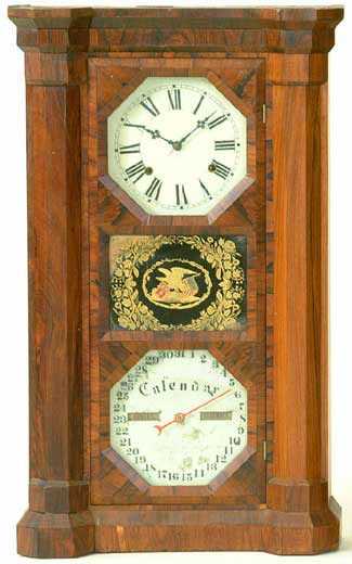 Seth Thomas Calendar Empire Column Shelf Clock — Antique Clocks Price Guide