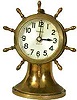 Waterbury Ship's Wheel Shelf Clock
