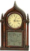 Brewster & Ingraham Round Gothic Steeple Shelf Clock