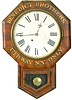 Ansonia Walnut Veneer School House Advertising Clock