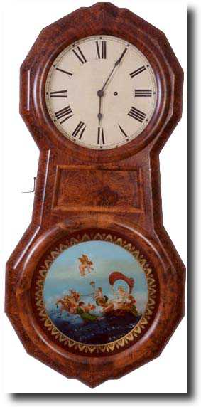 SETH THOMAS WALL HANGING CALENDAR CLOCK (c. 1860) — Antique Clocks Price Guide