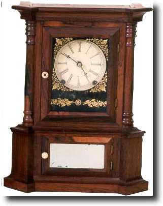 ATKINS SHELF CLOCK (Bristol, CT c. 1850) — Antique Clocks Price Guide
