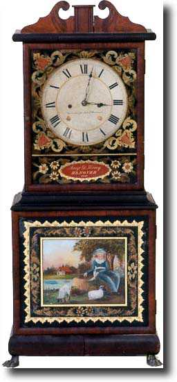 BENJAMIN TORREY SHELF CLOCK (MA c. 1820) — Antique Clocks Price Guide