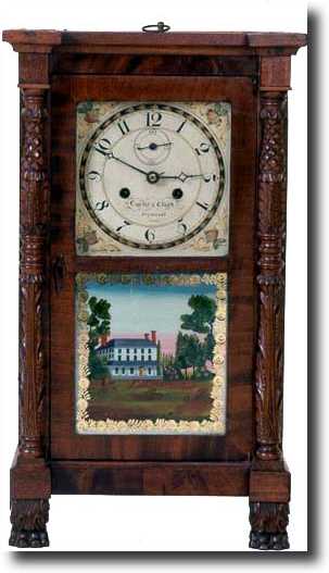 EXTREMELY RARE CURTIS & CLARK SHELF CLOCK (Plymouth, CT 1826) — Antique Clocks Price Guide