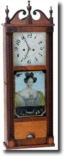 EXTREMELY RARE NYS SHELF CLOCK (c. 1830) — Antique Clocks Price Guide