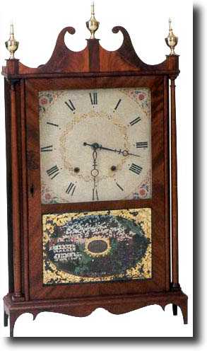 ELI TERRY & SONS PILLAR AND SCROLL (Plymouth, CT c. 1830) — Antique Clocks Price Guide