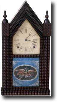 RARE J.C. BROWN RIPPLE STEEPLE CLOCK (Forestville, CT c. 1840) — Antique Clocks Price Guide